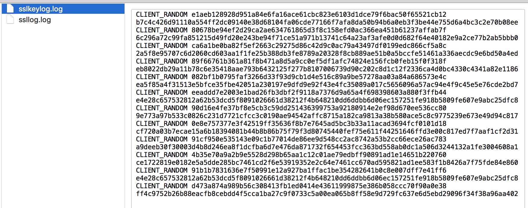 ssl key log file content